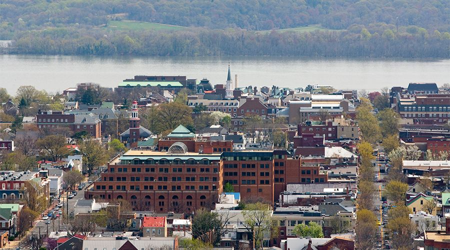 overlook of a city